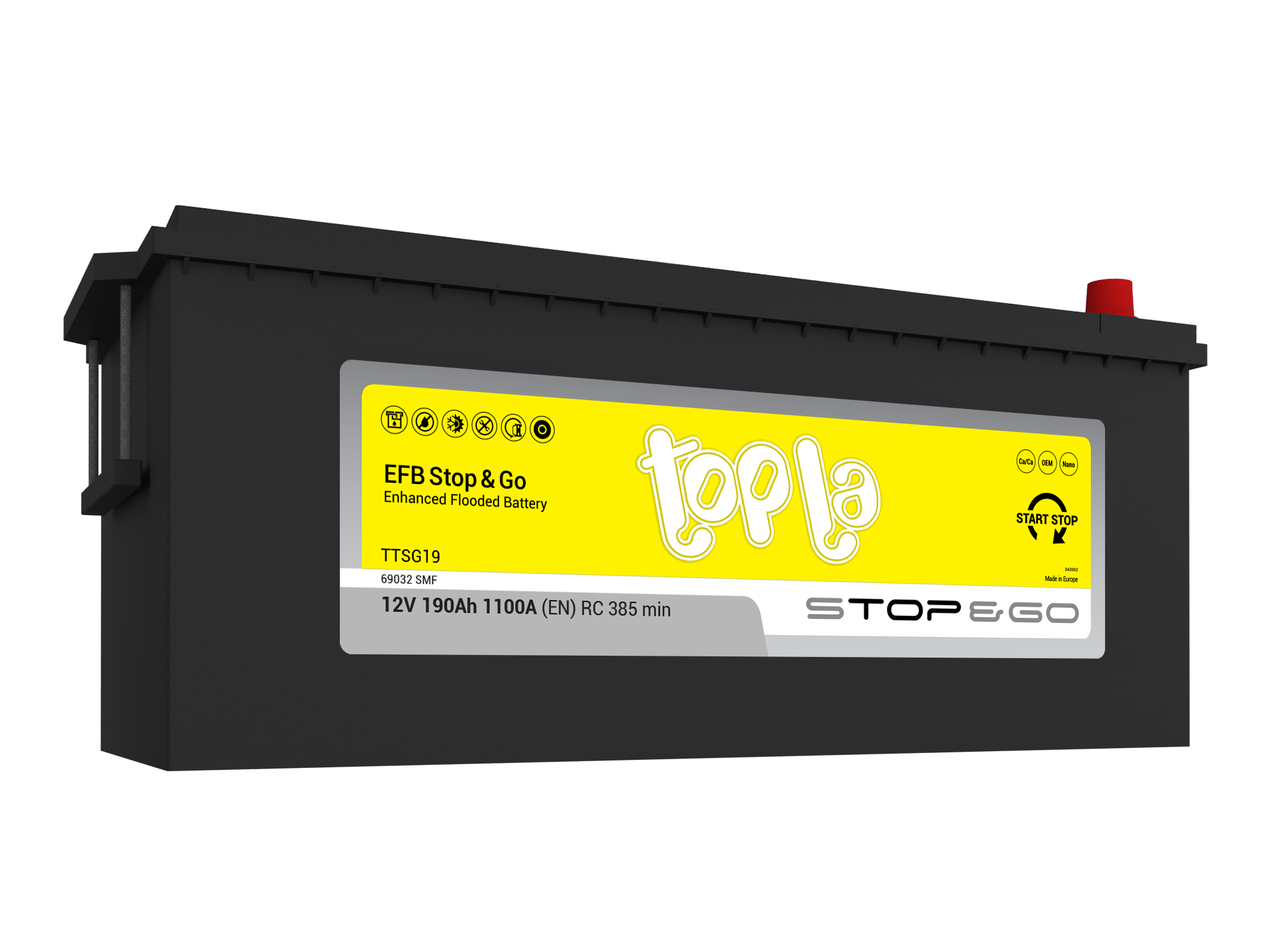 Topla EFB Stop&Go 190 Ah TSG19