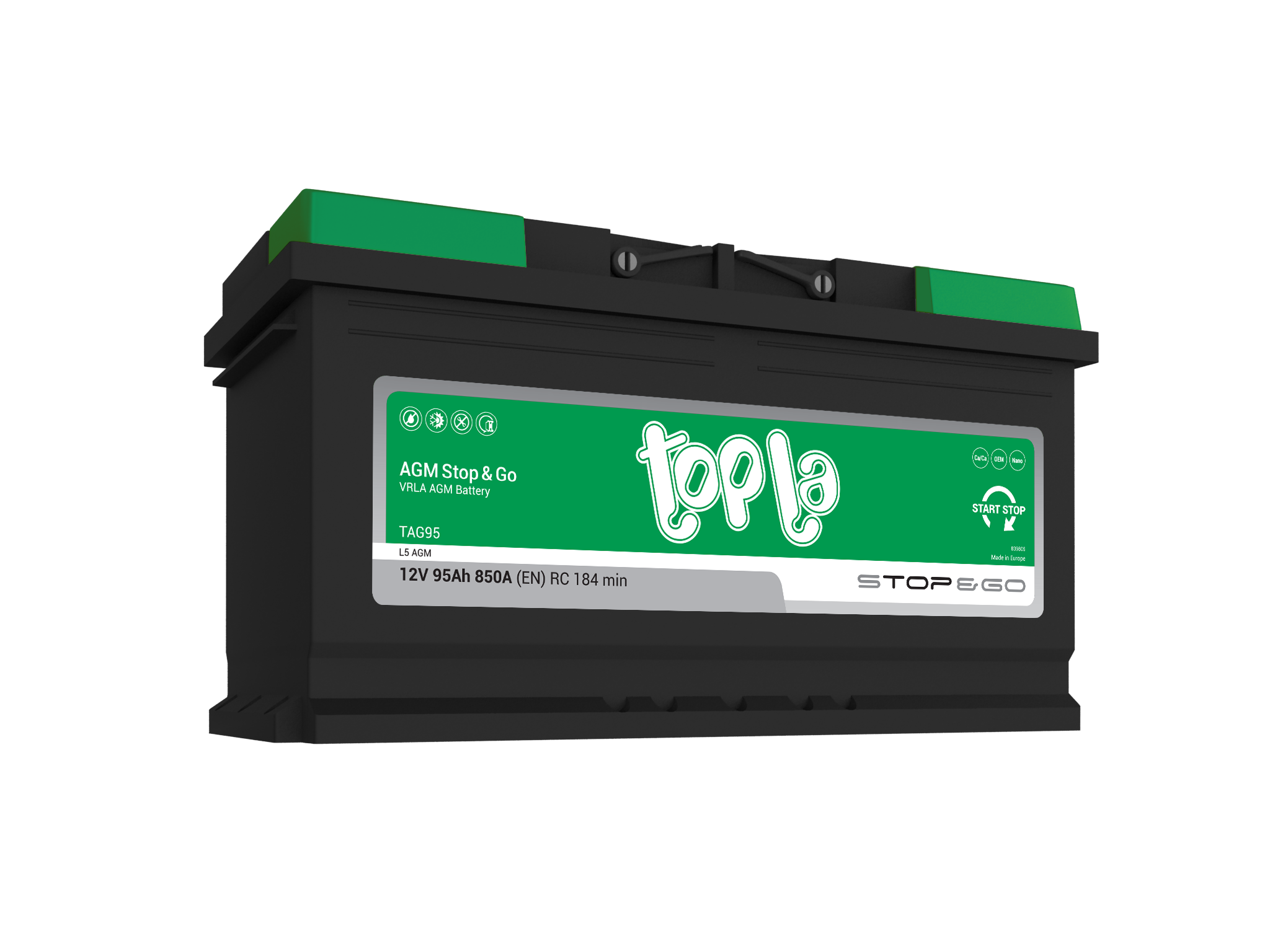 Topla AGM Stop&Go 95 Ah TAG95