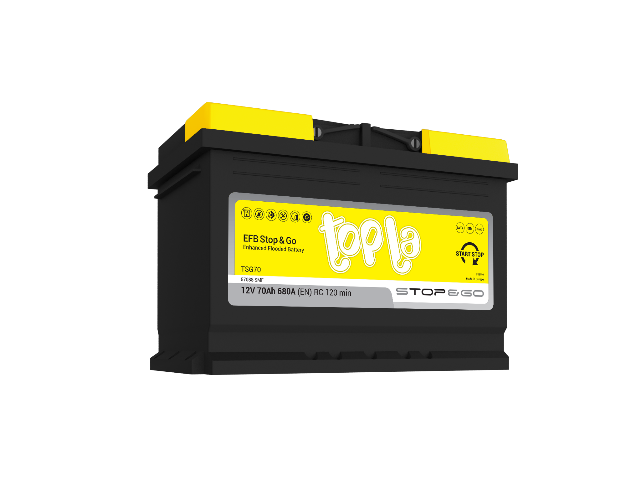 Topla EFB Stop&Go 70 Ah TSG70